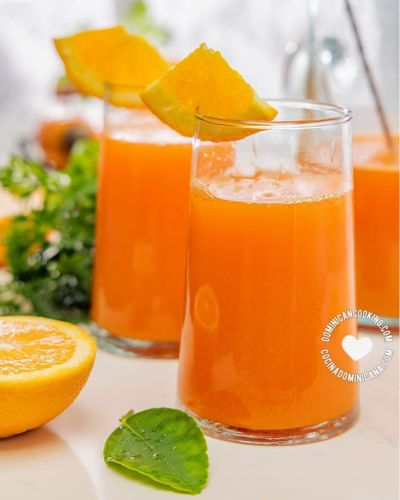 jugo de zanahoria y naranja