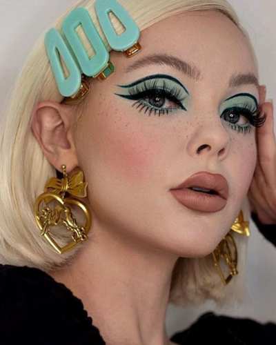 Look de ojos estilo retro