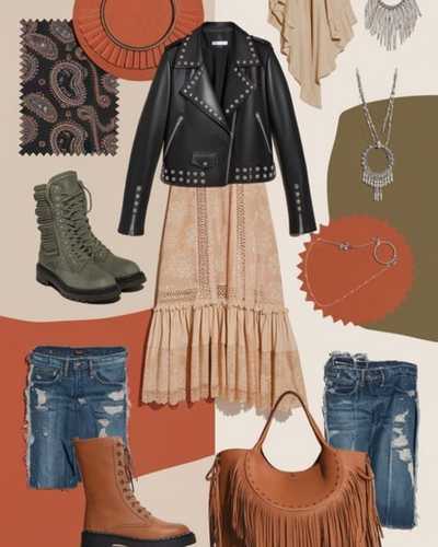 Moto Boho outfit
