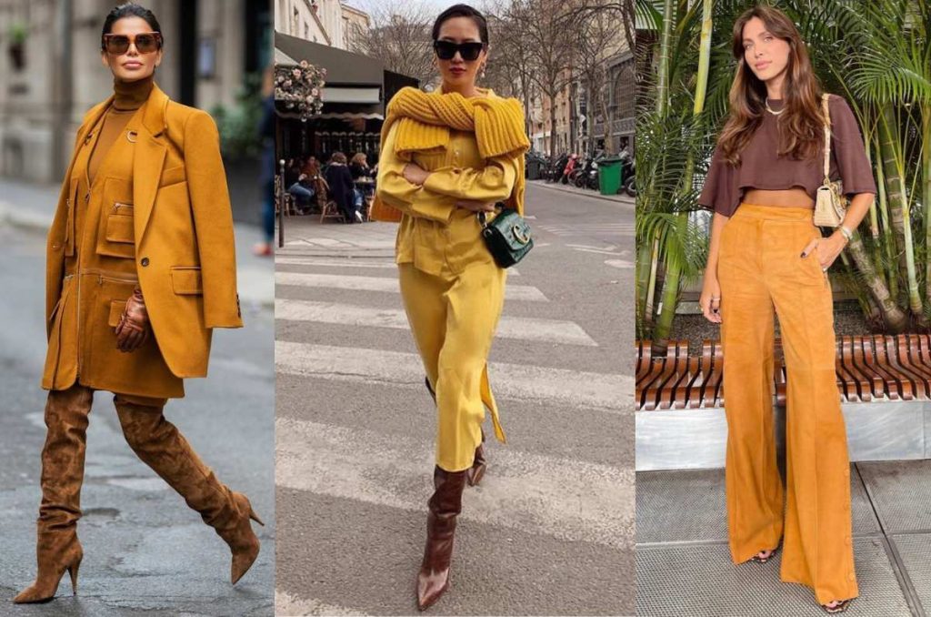 Outfits color mostaza