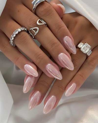 Uñas baby pink
