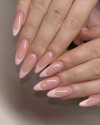 Uñas baby pink