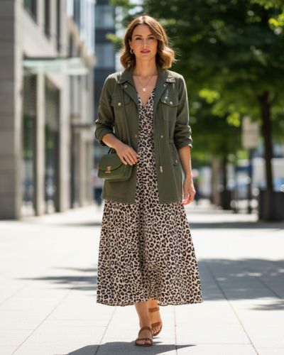 ¿Cómo combinar prendas animal print'