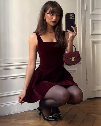 Outfits con tacones bajos