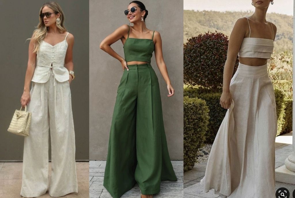 Conjunto lino para verte elegante en algún pueblo