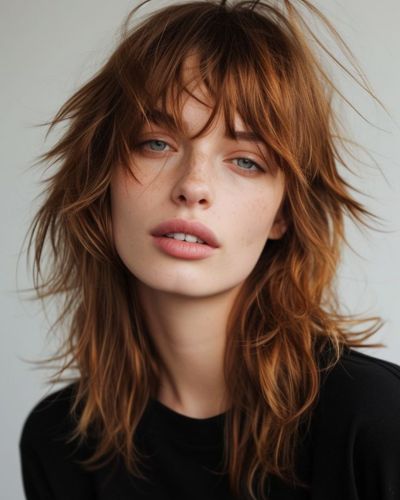 Corte shag cobrizo
