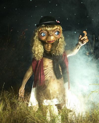 Disfraces de Halloween de celebridades icónicos: Heidi Klum como E.T el Extraterrestre