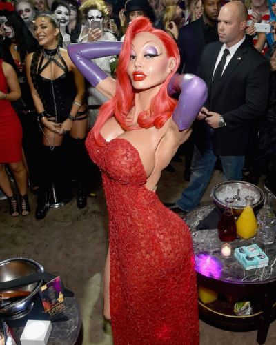 Disfraces de Halloween de celebridades icónicos: Heidi Klum como Jessica Rabbit