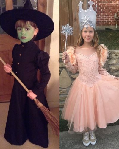 Disfraces para niños en pareja: Glinda y Elphaba 