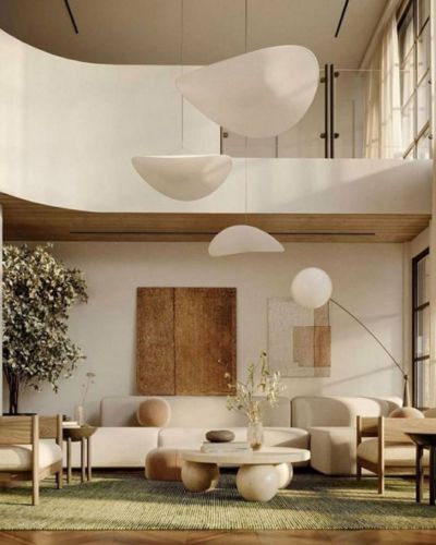 Sala en tonos neutros 