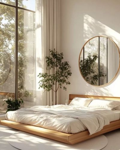 Recamara en tonos neutros