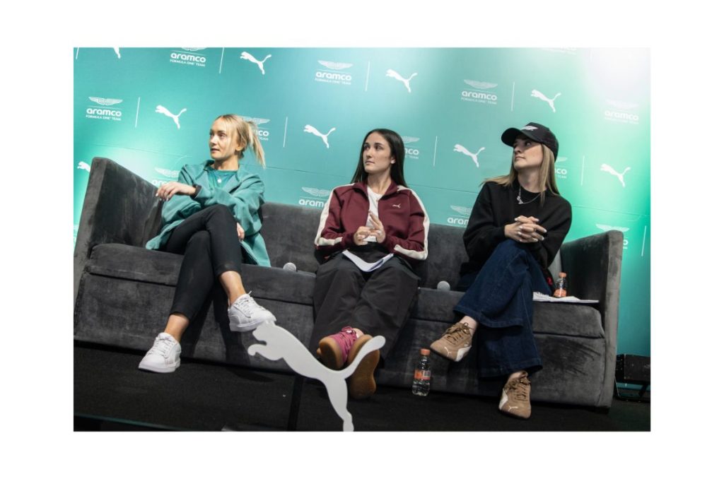Evento PUMA con corredoras de la F1 y jugadora del Club América Femenil