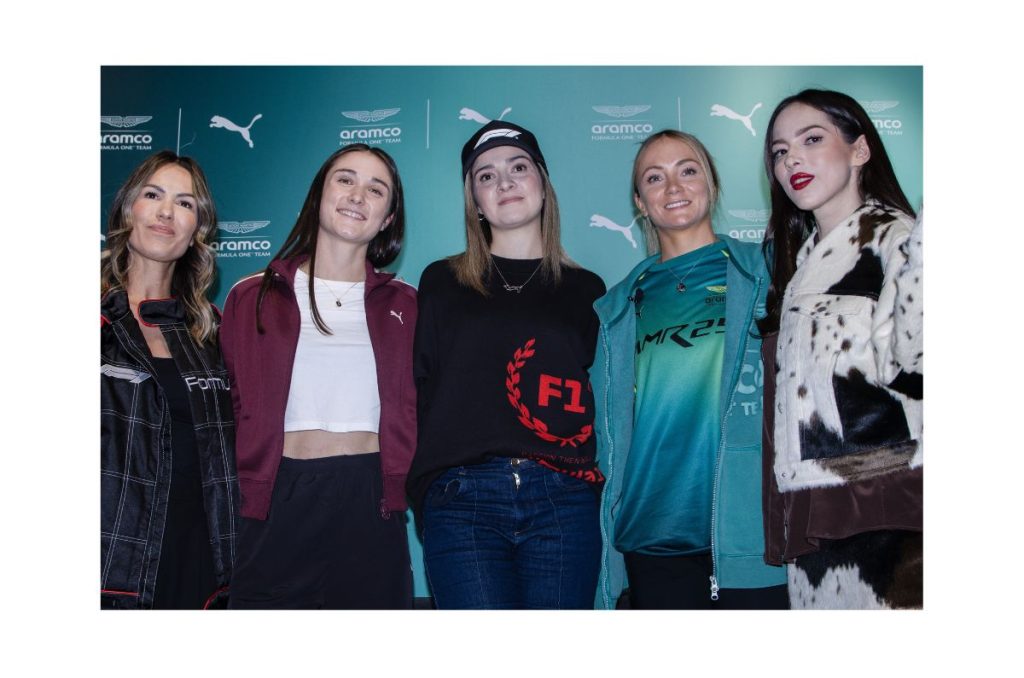 Evento PUMA con Paty Cantú, Salma del Toro, Bruna Vilamala, corredora de la Fórmula 1 y Romina Sacre