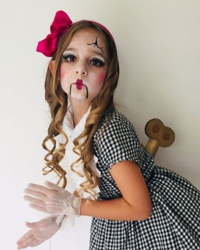 Maquillaje de muñeca para niños, Halloween 2025
