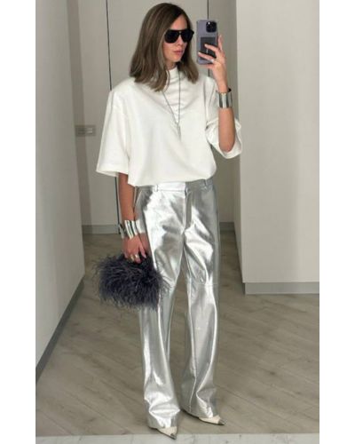 Looks con tonalidades metalizadas