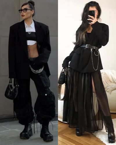 Looks formales con transparencias
