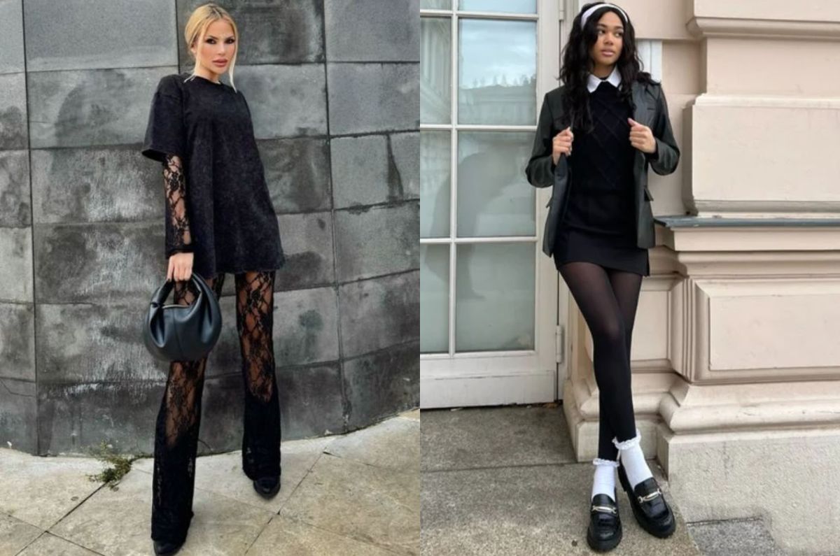Outfits inspirados en Merlina: el must de la spooky season 2025