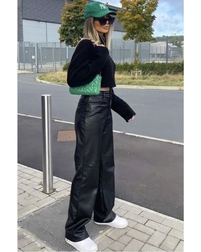 Outfits con pantalones de cuero