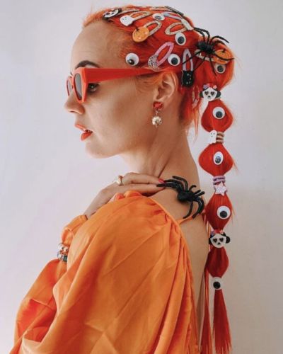 Coleta de burbuja con ojos como adorno