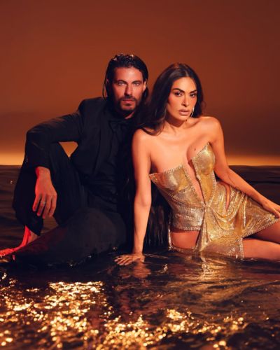 Galiela Montijo y su novio 