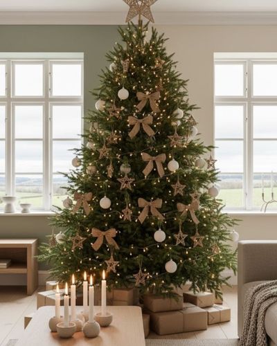 árbol natural navideño