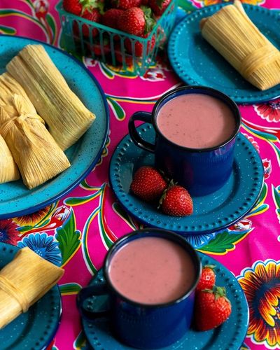 Tamales y atole