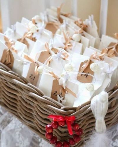 Calendario de abviento para pareja