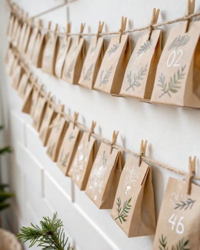 Regalos en bolsas de papel kraft