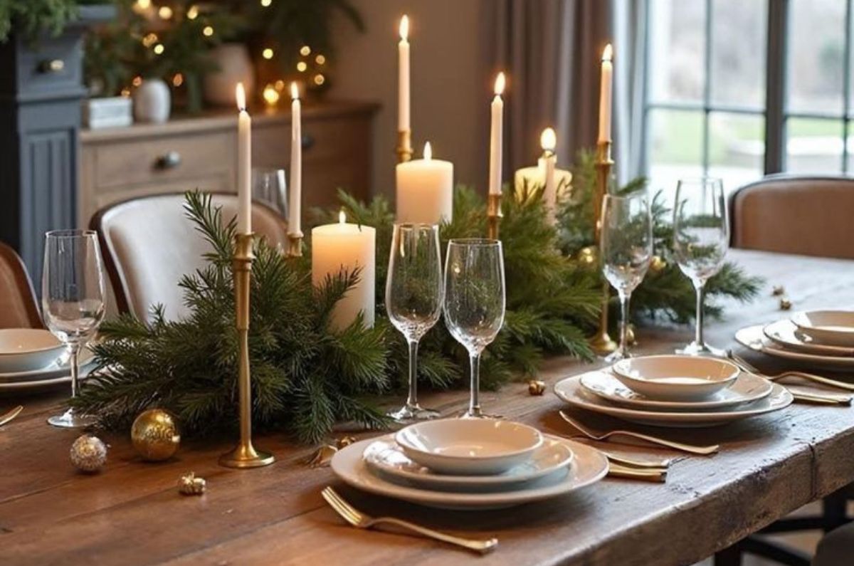 Centros de mesa navideños fáciles y elegantes para tu cena de Navidad