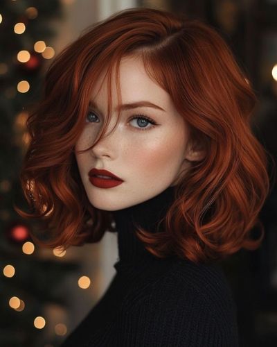 Cabello cobrizo para invierno 2025