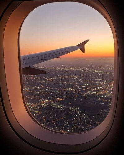 Foto desde la ventana del avión