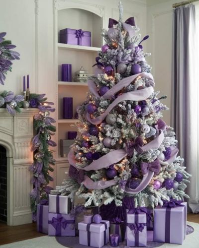 Árbol de Navidad morado 