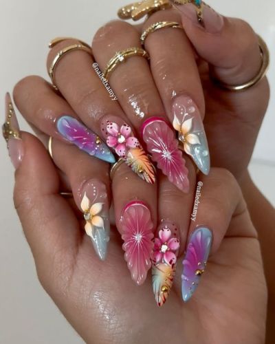 Manicure tropical para el concierto de Benito