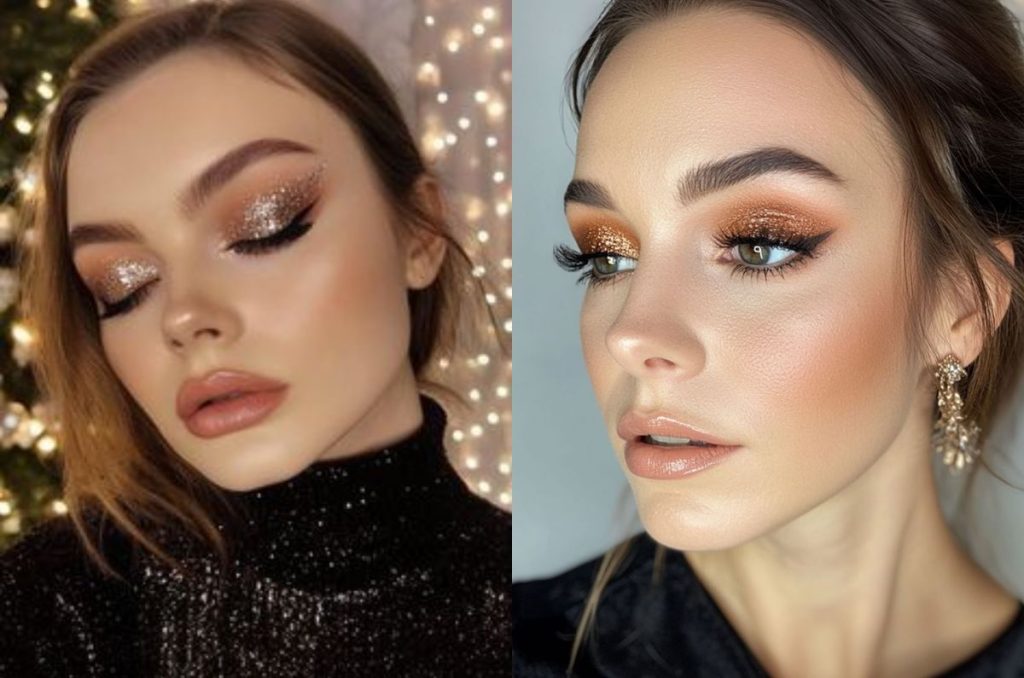 Maquillaje con glitter