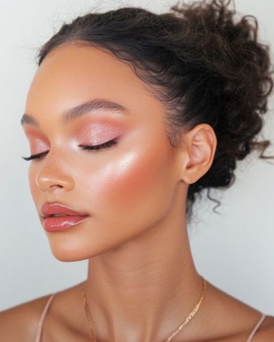 Maquillaje glowy para concierto de Bad Bunny