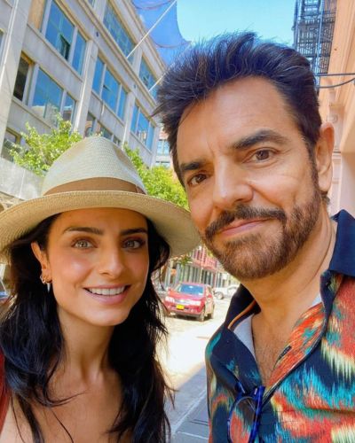 Aislinn Derbez y Eugenio Derbez