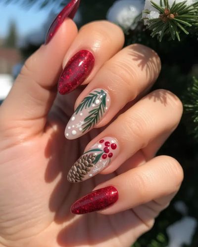 Navidad Uñas