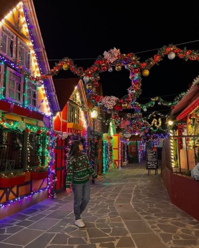 Fotos navideñas en destinos vacacionales