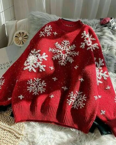 Ugly sweater en color rojo