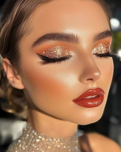 Maquillaje con glitter o escarcha