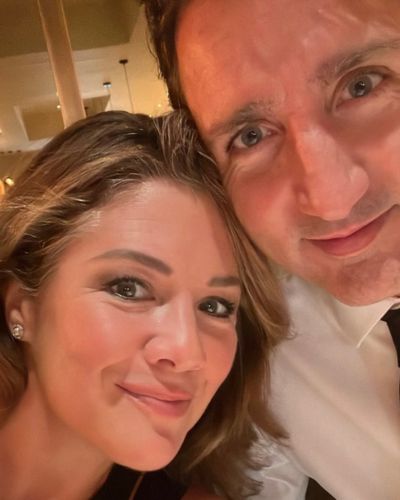 selfie entre Sophie Grégoire y Justin Trudeau