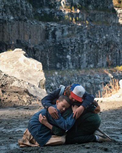 Mike, Dustin y Eleven