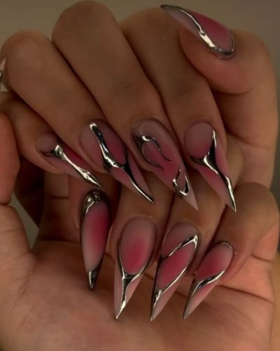 Efecto aura con detalles en plateado