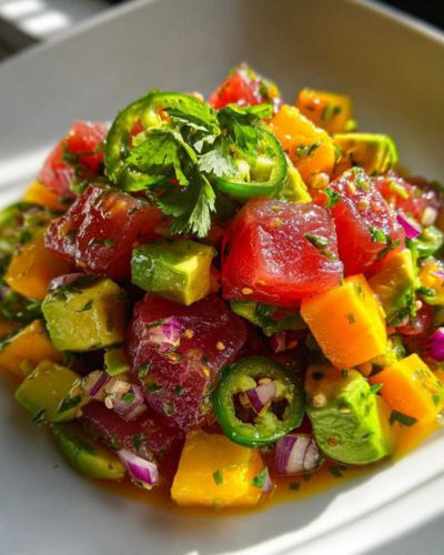 Cenas navideñas sin horno: ceviche de atún