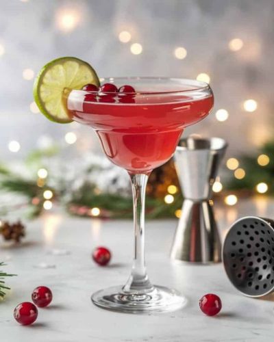 Cócteles navideños: Christmas Cosmopolitan