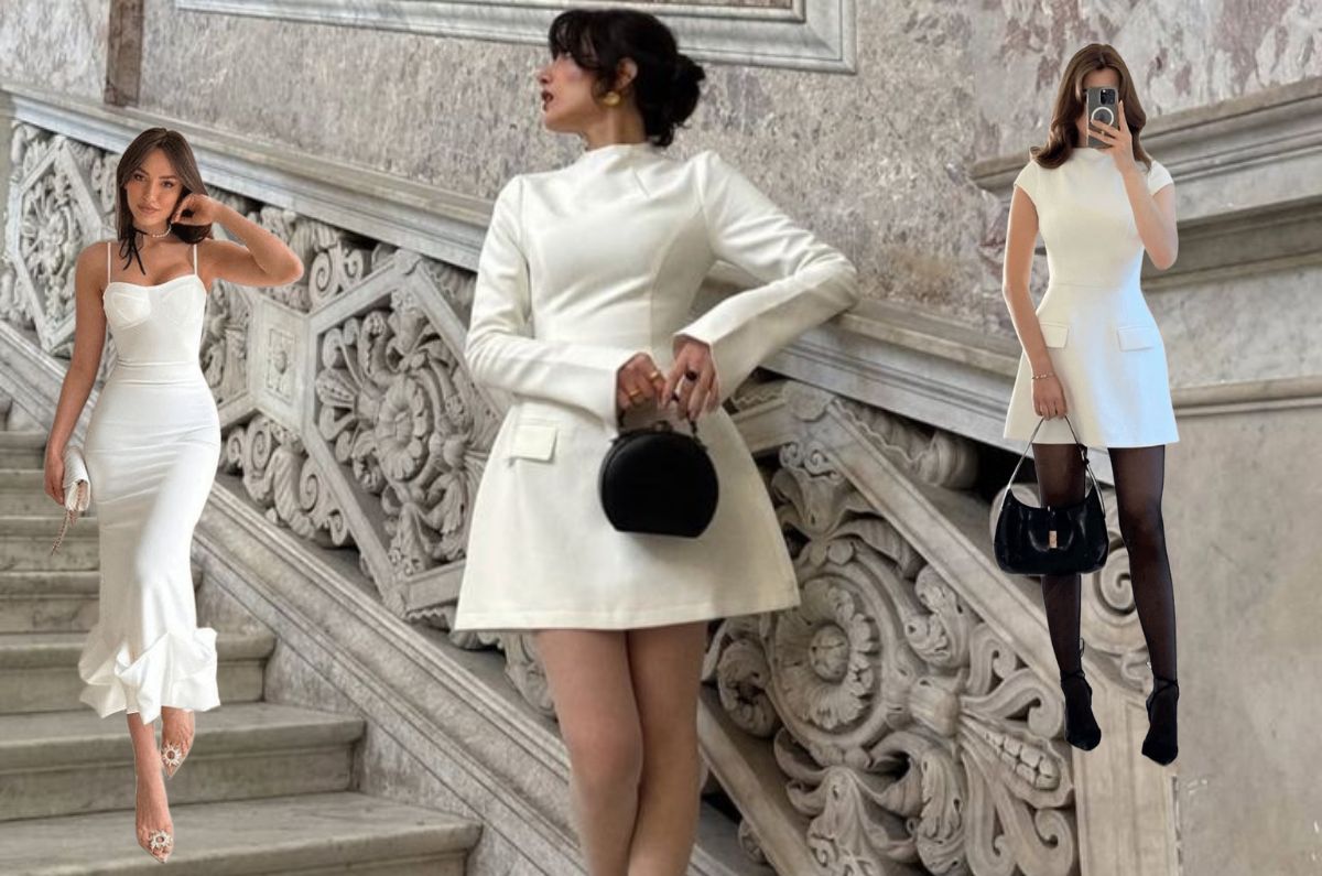 ¿Cómo llevar un vestido blanco esta Navidad y lucir ultra sofisticada?