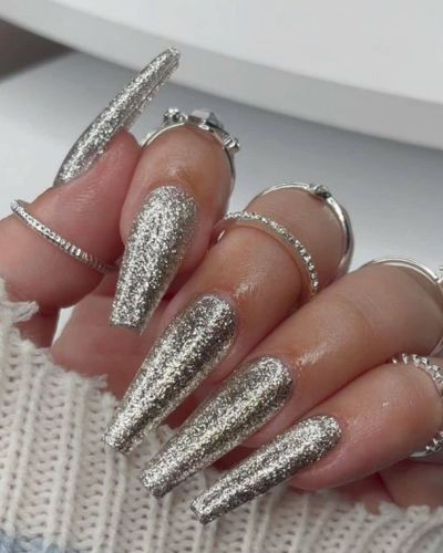 Esmalte brillante plateadi 