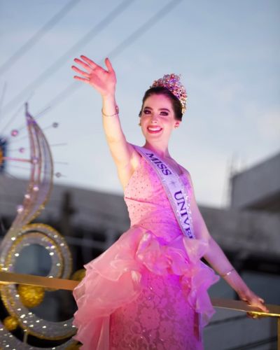 Miss Universe en su ciudad natal 