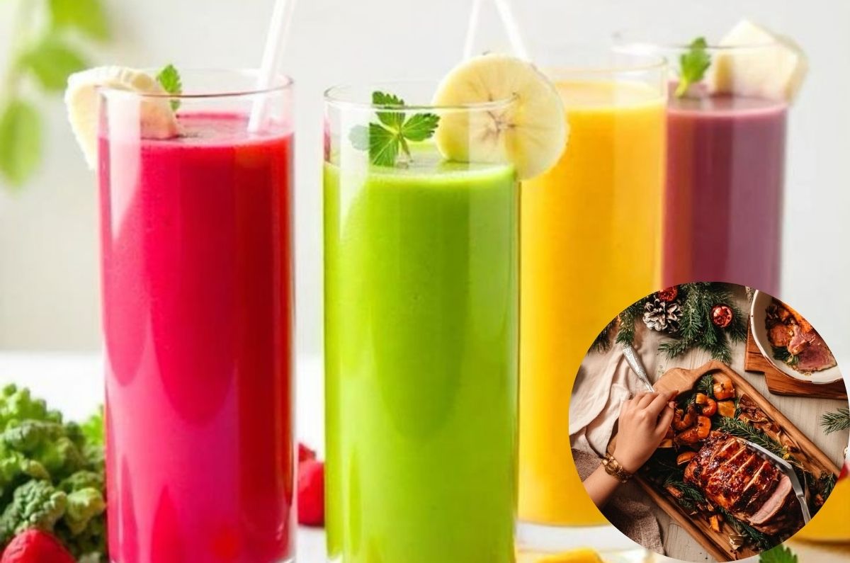 Jugos digestivos y ligeros ideales para después de la cena navideña