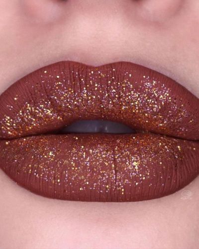 Labial mate con brillo